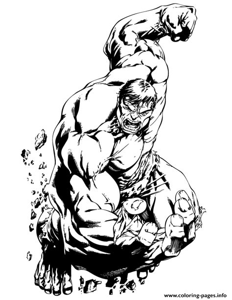 More than 110 pictures for kids' creativity. Incredible Hulk Classic Comic Coloring Pages Printable