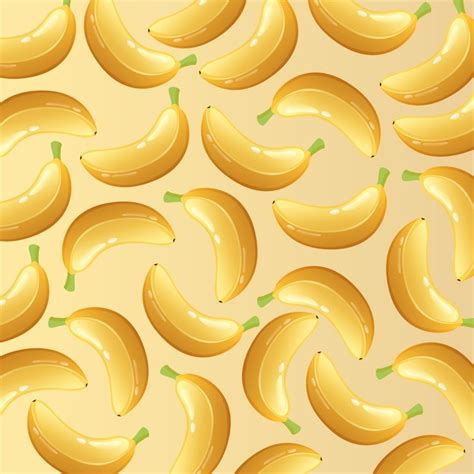 Premium Vector Banana Fruit Pattern Background Design