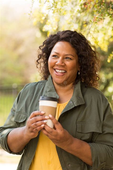 Beautiful Mature African American Woman Smiling And Laughing Stock Image Image Of Vitality