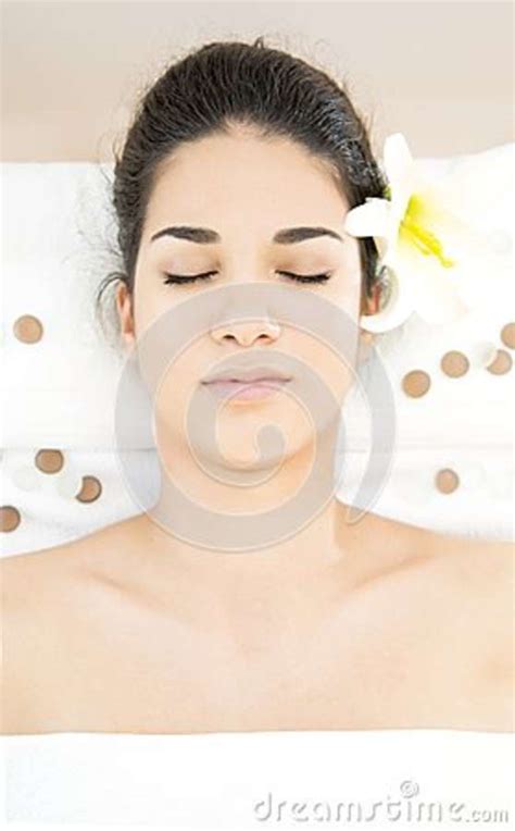 Pretty Young Woman Having A Massage Stock Image Image Of Masseur