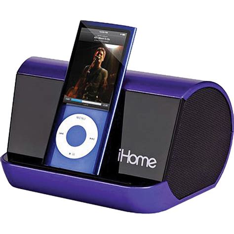 How to connect an ipod to a speaker bar. iHome iHM9 Portable Speaker System for iPod / MP3 Player ...