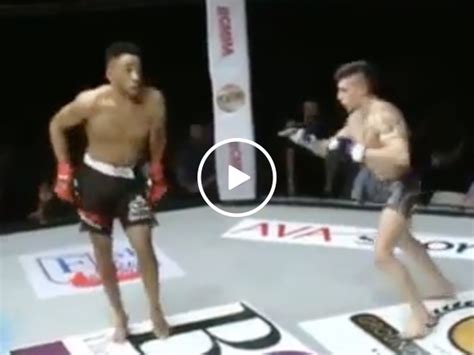 Mma Fighter Gets Cocky Promptly Gets Knocked Out