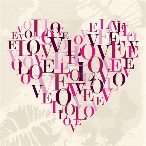 Valentine Love Text Heart Stock Vector Illustration Of Happy 28921909