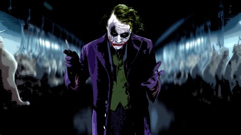 Joker heath ledger artwork chains dark knight wallpaper 8156. Heath Ledger Joker Wallpapers HD (42 Wallpapers ...