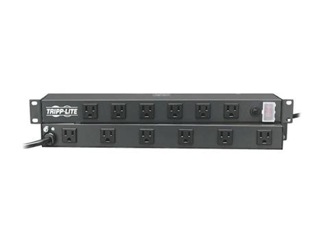 Tripp Lite Power Strip Rackmount Metal 120v 5 15r Right Angle 12 Outlet