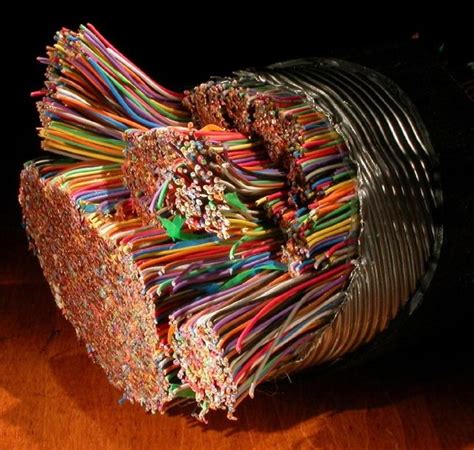 Sliced Trunk Line Cable 643x611 Ma Bell In 2019 Telephone Line
