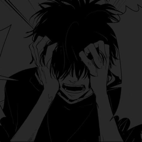 Sad Anime Boy Pfp Aesthetic Wallpaper Black Imagesee