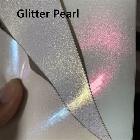 Glitter White Pearl Gloss Blue Pink Gold With Sparkles Vinyl Car Wrap