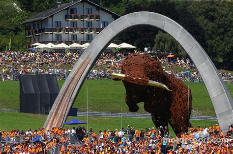 O circuito de corrida foi. Red Bull Ring bei GP Österreich - MotoGP Fotos