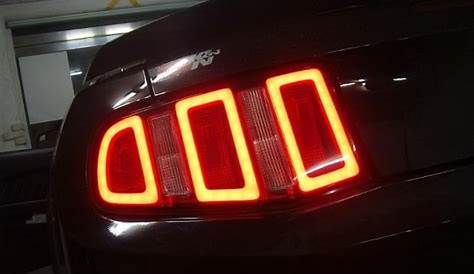 Mustang 2012 taillight mod like as 2013 tail lights style