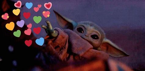 Baby Yoda Heart Emoji Memes Star Wars Memes Yoda Meme Star Wars Baby