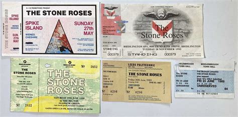 Lot 265 The Stone Roses Unused Concert Tickets