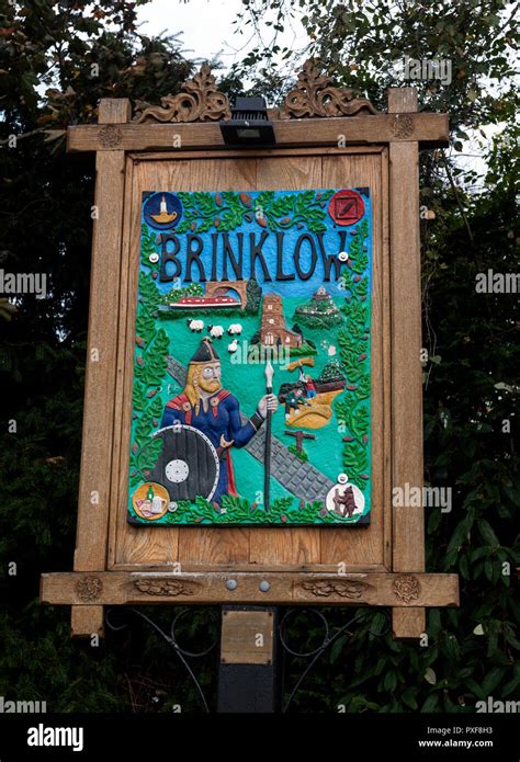 Brinklow Village Sign Warwickshire England Uk Stock Photo Alamy