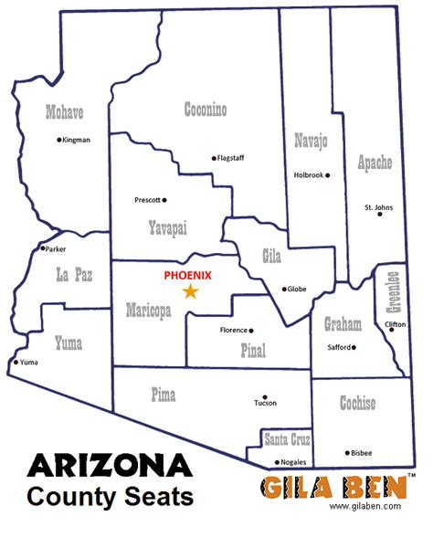 Arizona State Map