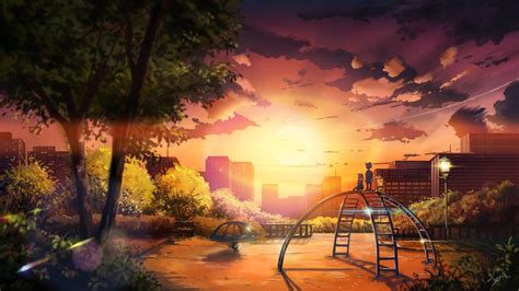 Anime Scenery Sunset