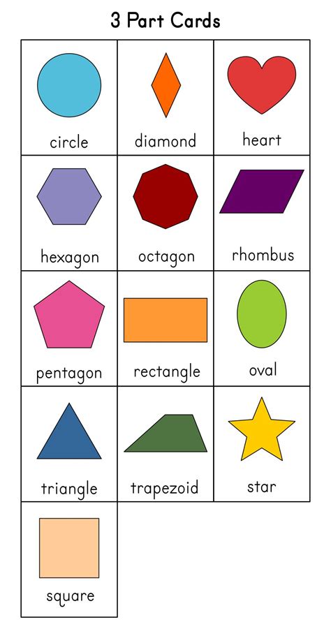 10 Best Printable Shapes Chart