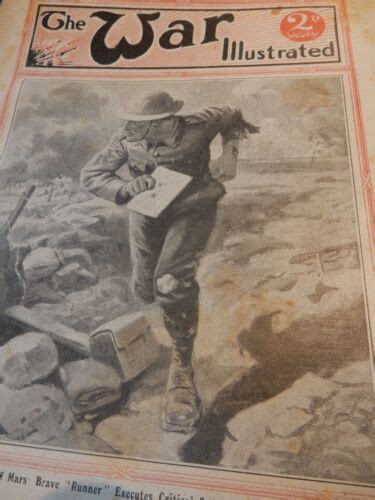 Ww1 Trench Runner Nice Cover Art On Magazine 117 War Illustrated Ebay