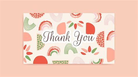 Thank You Card Template Customer Business Card Aesthetic Greeting