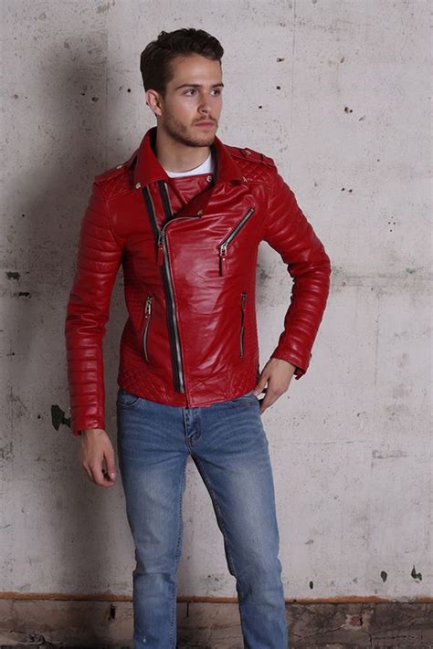 When it comes to conditioners which contain oil, there is some controversy around the matter, because some of them can actually be harmful for the leather. Buy Kay Michael Quilted Red Leather Biker Jacket For Men ...