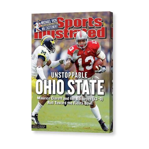 Ohio State University Maurice Clarett Sports Illustrated Cover Canvas