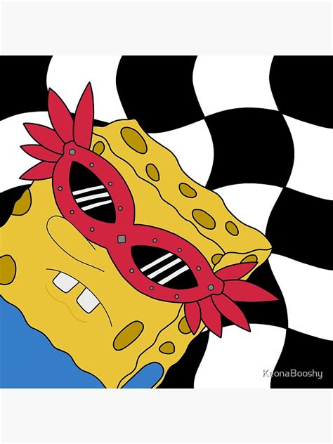 Spongebob Sunglasses Meme Metal Print For Sale By Keonabooshy Redbubble