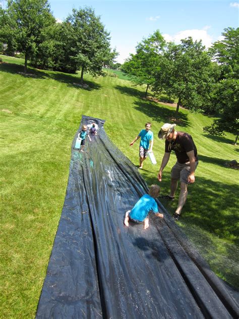 Thanks for all who attended the activity, no one was critically injured in the. Raising Young Ones: Homemade slip-n-slide