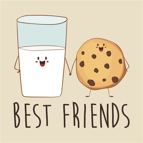 Best Friends Milk And Cookie Cute Cookie Cookie T Shirt Teepublic