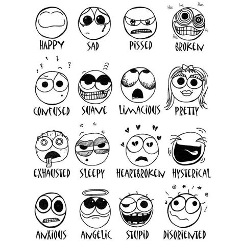 webquest emotion chart drawing expressions face drawing