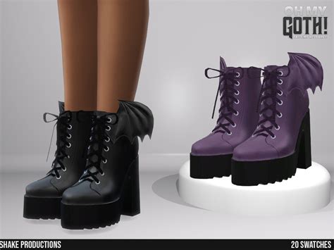 The Sims Resource Oh My Goth High Heel Boots 1