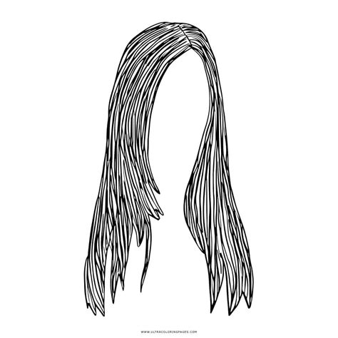 Long Beautiful Hair Coloring Page Free Printable Coloring Pages For Kids