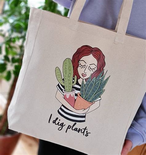 personalised plant mum tote bag by sydandco