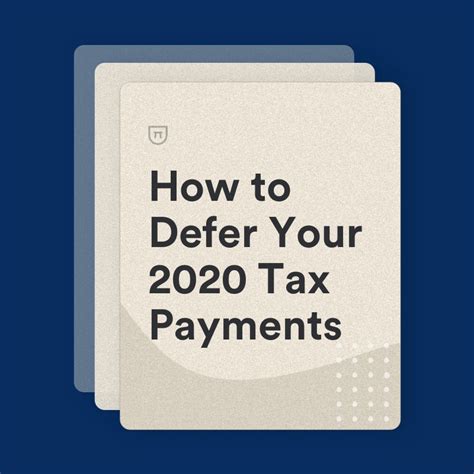 Okay, once i file my taxes which i will prepare myself, i need proof that. How to Defer Your 2020 Tax Payments | Bench Accounting