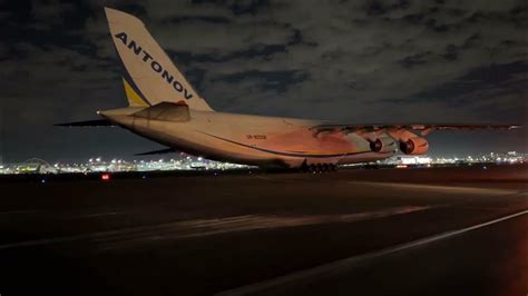 Antonov An 124 Start Up And Takeoff At Lax Youtube