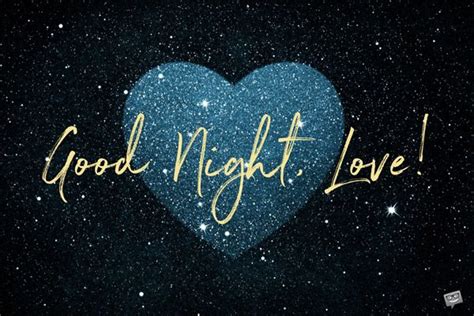 A Heart With The Words Good Night Love Written On It