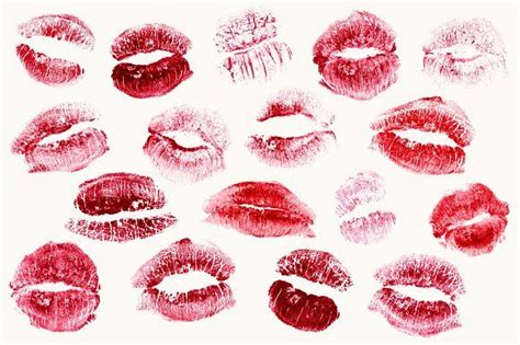 Realistic Lipstick Kisses By Modern Design Elements On Creativemarket Photoshop Elementos Png