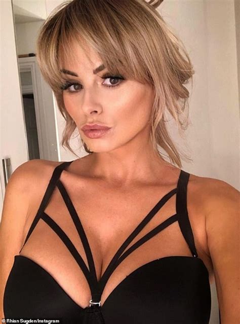 Rhian Sugden Sends Fans Wild As She Shows Off Her Busty Assets In Black