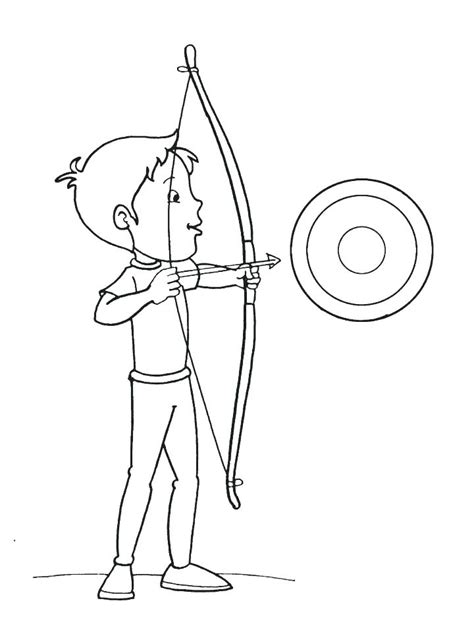 Native american history is rich in culture and language. Bow And Arrow Coloring Page at GetColorings.com | Free ...