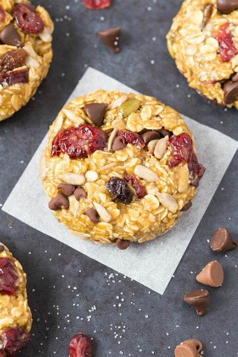 Healthy No Bake Trail Mix Cookies Vegan Gluten Free Sugar Free