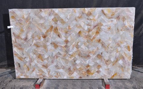 Exclusive Crystal Quartzite Stone Slabs Polished White Quartzite Slabs