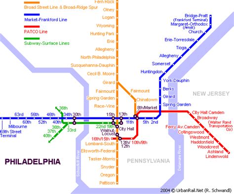 Mapa Del Metro De Filadelfia Para Descarga Mapa Detallado Para Imprimir