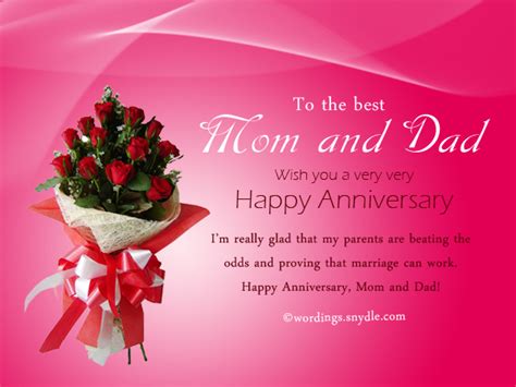Wedding Anniversary Messages For Parents Wordings And Messages