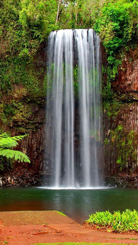 5 Tropical Waterfalls Simple Waterfall Mobile Hd Phone Wallpaper Pxfuel