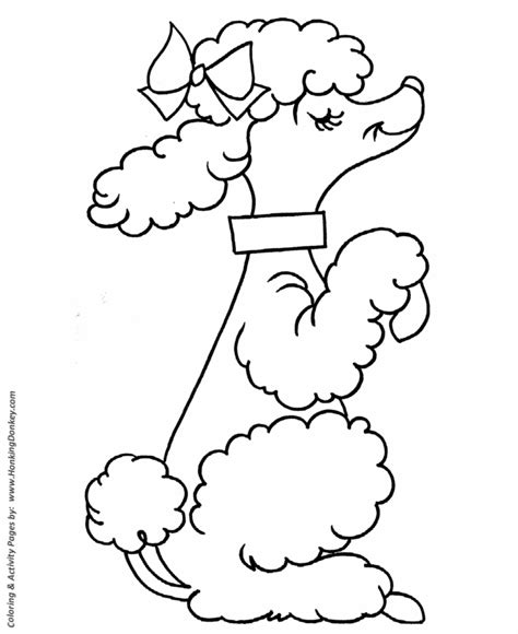 These puppy coloring pages printable are extremely cute and adorable. Pre-K Coloring Pages | Free Printable French Poodle Pre-K ...