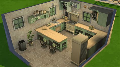 The Sims 4 Country Kitchen Kit Overview