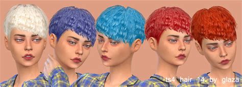 Hair 14 P At All By Glaza Sims 4 Updates