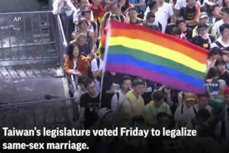 In Historic First For Asia Taiwan Legalizes Same Sex Marriage