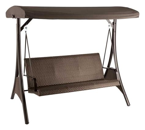 Top Notch Living Accents 3 Person Swing With Canopy Bunnings Folding Table