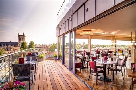 Balcony In Six Brasserie Cambridge Restaurants Hotel Spa Rooftop