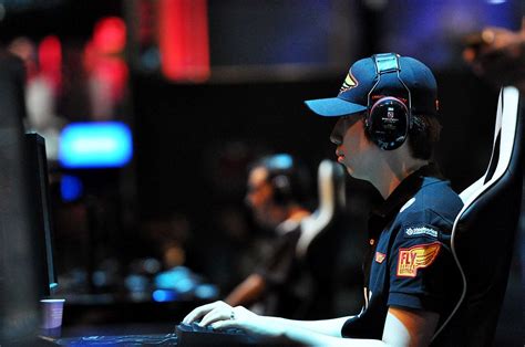 Esl Extreme Masters Profile View Of A Focused Pro Gamer With A Headset