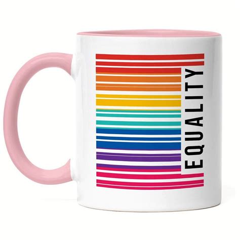 Hey Print Tasse Lgbt Equality Tasse Regenbogen Barcode Lgbt Gay Lgbtq Pride Queer Homosexuell